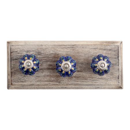 Natures Palette Ceramic Wooden Hooks